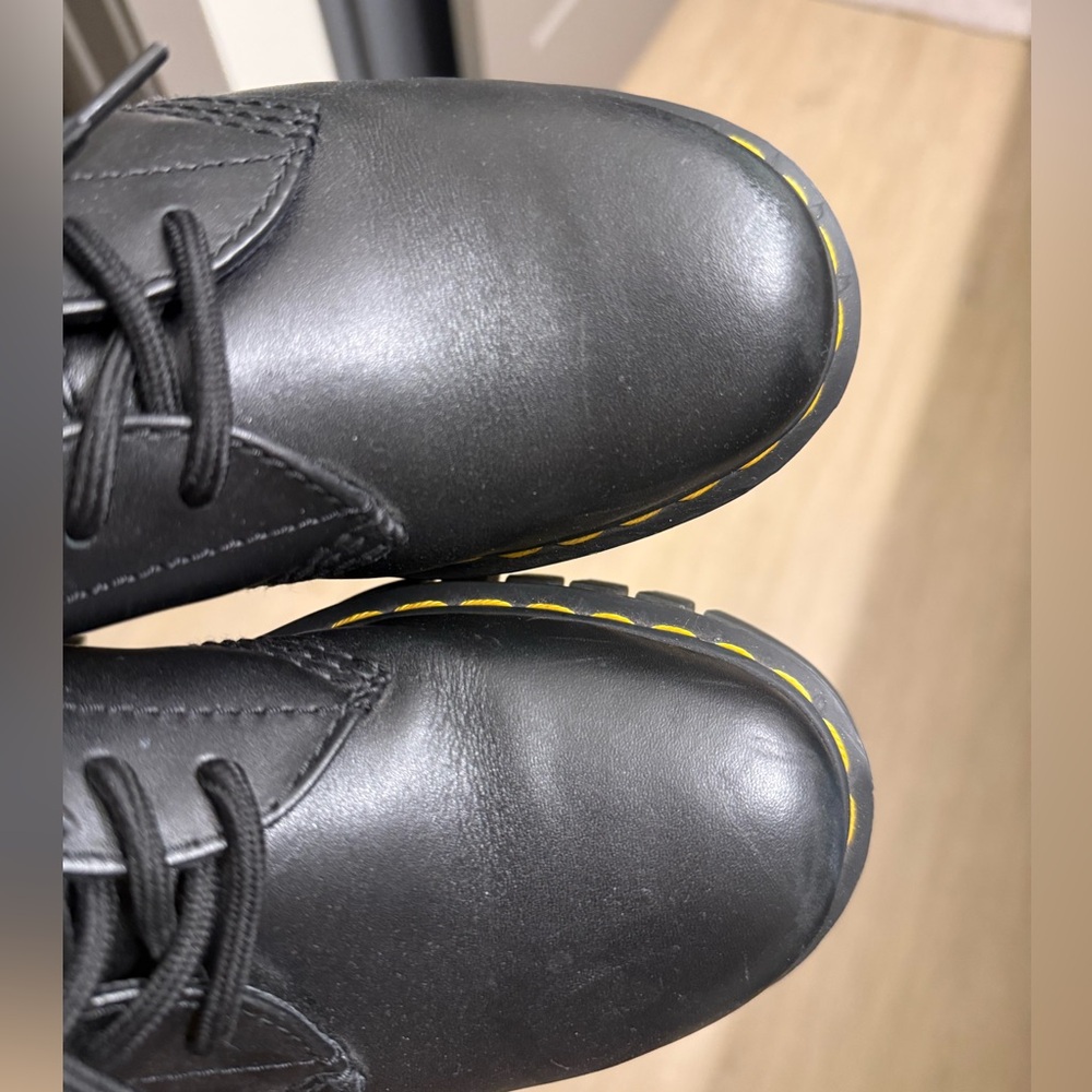 Dr. Martens AUDRICK NAPPA LEATHER PLATFORM SHOES - Picture 3 of 5